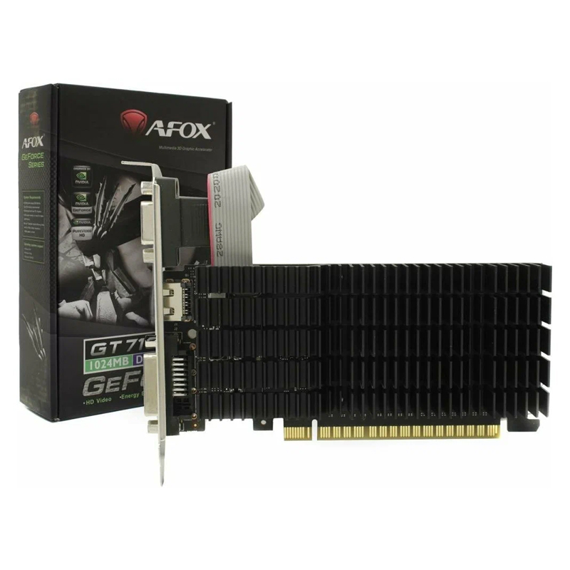  PCI-E 1Gb GeForce GT710 Afox AF710-1024D3L5-V3 DDR3 64 