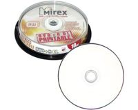  DVD+R 8,5GB DL Mirex 8x Printable   (  10  cake box) (UL130069A8L)