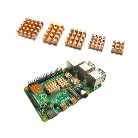   Raspberry ACD  5 in 1 Pure Copper HeatSink (15x10x4, 14x14x4, 13x11x4, 9x9x4  7x7x4) for Raspberry 4B   5 