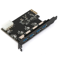  USB 3.0 Gembird SPCR-04      PCI-e, 4xUSB-A
