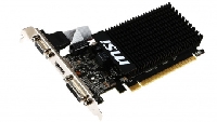  PCI-E 1Gb GeForce GT210 MSI N210-1GD3 64 DDR3 460/800 DVIx1 HDMIx1 CRTx1 Ret low profile