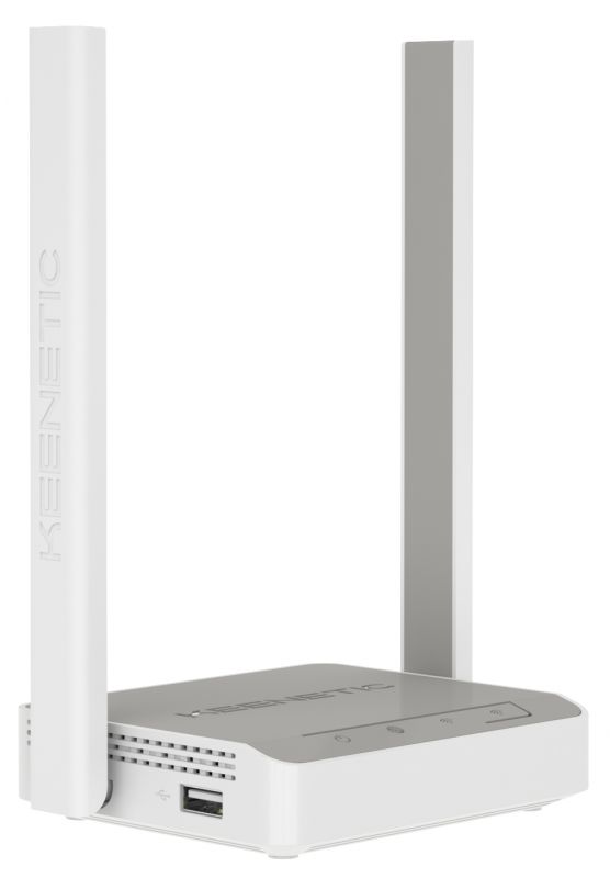 Маршрутизатор Keenetic 4G 10/100BASE-TX белый, с Wi-Fi N300 для подключения к сетям 3G/4G/LTE через USB-модем