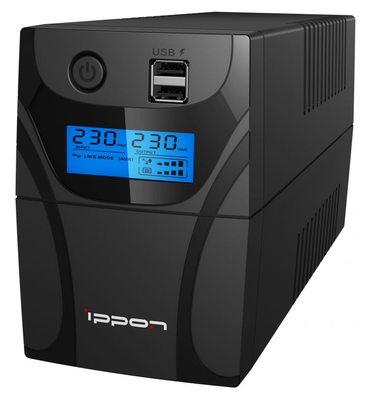   Ippon Back Power Pro II 700 (420 700 , line-interactive,   162-290,    IEC320,    4 ,  USB,   ( RJ-45), LCD-,  APFC .)