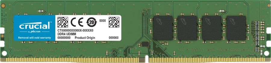 Память DIMM DDR4 8Gb 2666MHz Crucial CT8G4DFRA266 RTL PC4-21300 CL19 DIMM 288-pin 1.2В kit single rank