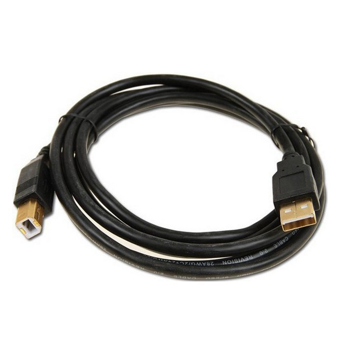 Кабель USB 2.0 Cablexpert CCF-USB2-AMBM-10,  AM/BM,  3м,  феррит.кольц.,  позол.конт.,  черный,  пакет