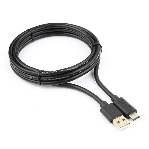 Дата-кабель USB Cablexpert CCP-USB2-AMCM-6, USB2.0 AM/USB Type-C, 1.8м, пакет