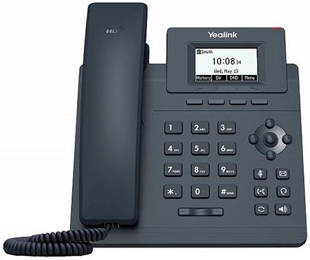 Телефон IP Yealink SIP-T30 черный проводной, SIP, SNTP, STUN, IPv4, конференц-связь, дисплей