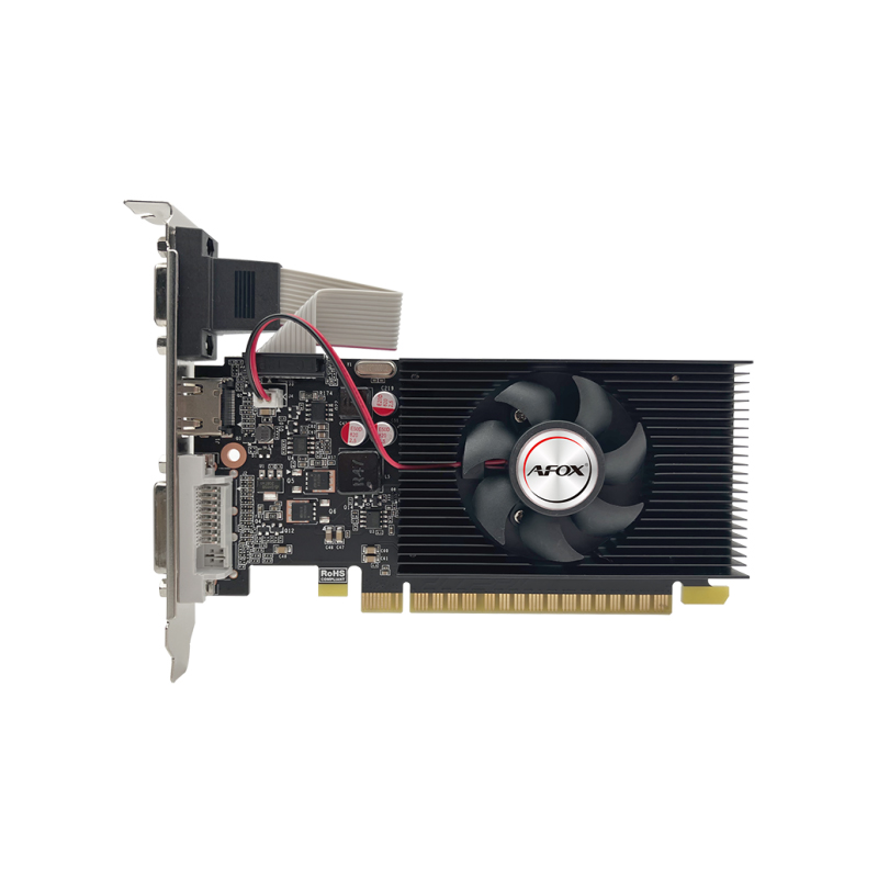 Видеокарта PCI-E 1Gb GeForce GT710 Afox  GDDR3 128bit DVI HDMI AF710-1024D3L8