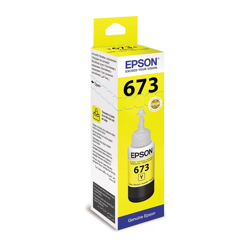 Чернила Epson L800/L1800 желтый C13T673498