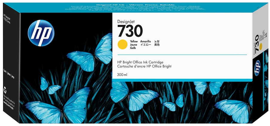 �������� ��. HP �730 DesignJet T1700 300-ml Yellow Ink Cartridge (P2V70A)