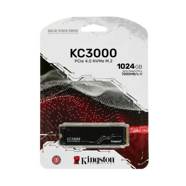 Твердотельный накопитель SSD M.2 1Тb Kingston SKC3000S/1024G KC3000 PCI-E 4.0 x4  M.2 2280