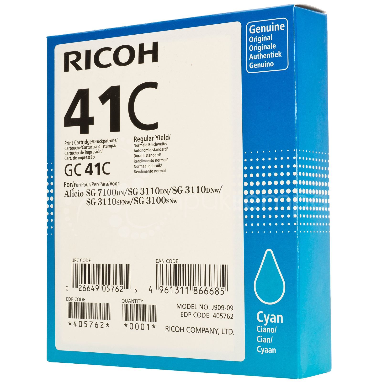  Ricoh Aficio 3110DN/ 3110DNw/ 3100SNw/3110SFNw GC 41C 