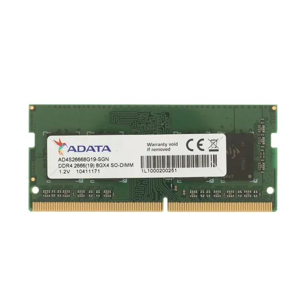 Память SO-DIMM DDR4 8Gb 2666MHz A-Data AD4S26668G19-SGN  CL19, 1.2V