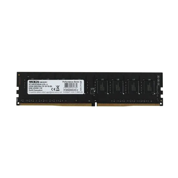 Память DIMM DDR4 8Gb 2666MHz AMD R748G2606U2S-U  OEM PC4-21300 CL16 1.2В
