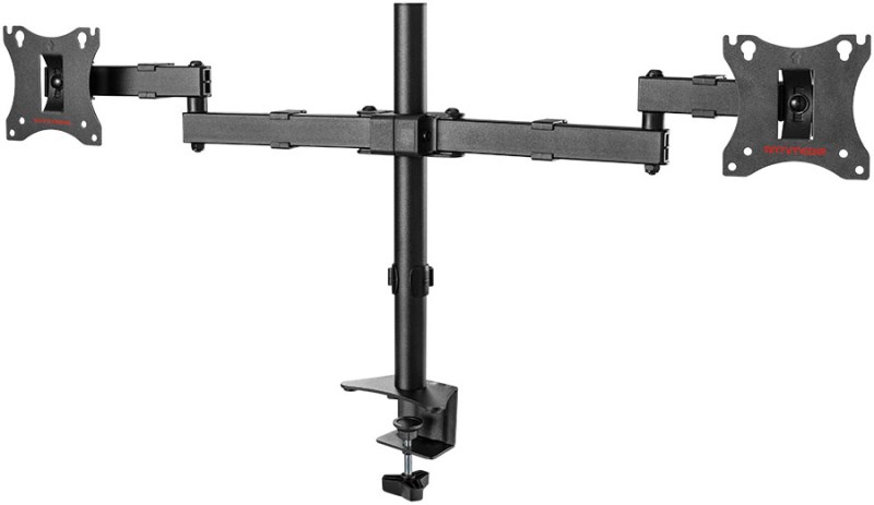 Кронштейн для 2-х мониторов настольный Arm Media LCD- T04 черный 15"-28" макс.14кг поворот и наклон
