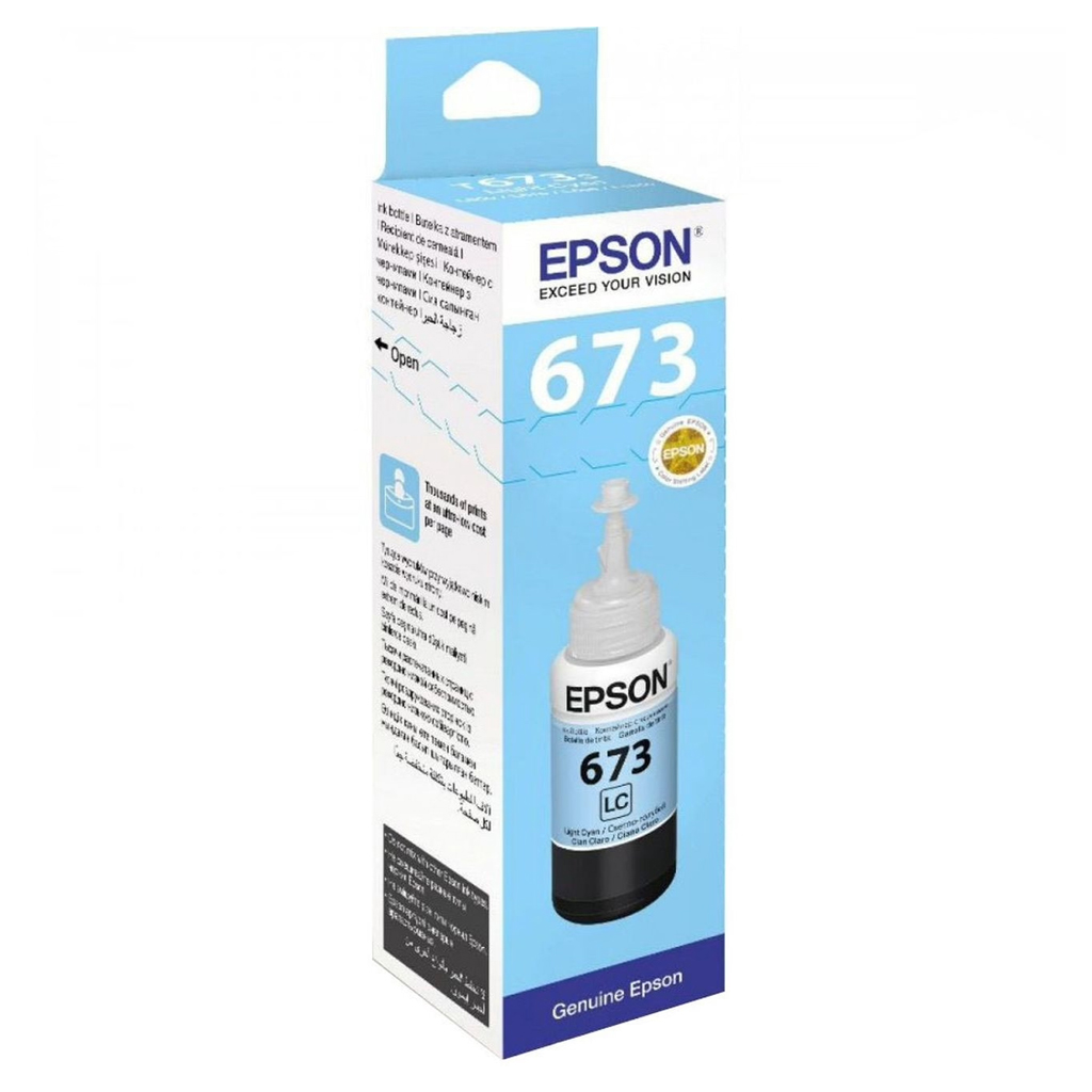 Чернила Epson L800/L1800 светло-голубой C13T673598