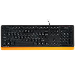 Клавиатура A4TECH A4 Fstyler FK10 черный/серый USB Multimedia длина кабеля 1.5, защита от влаги