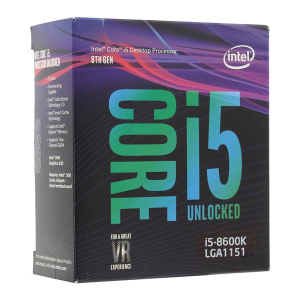  Soc-1151v2 Intel I5-8600K (3.6GHz/iUHDG630)  (BX80684I58600K S R3QU) BOX ( )