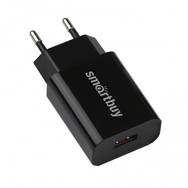 Зарядное устройство сетевое 1хUSB SmartBuy FLASH.2, 4 А, черное, 1 USB (SBP-1025)