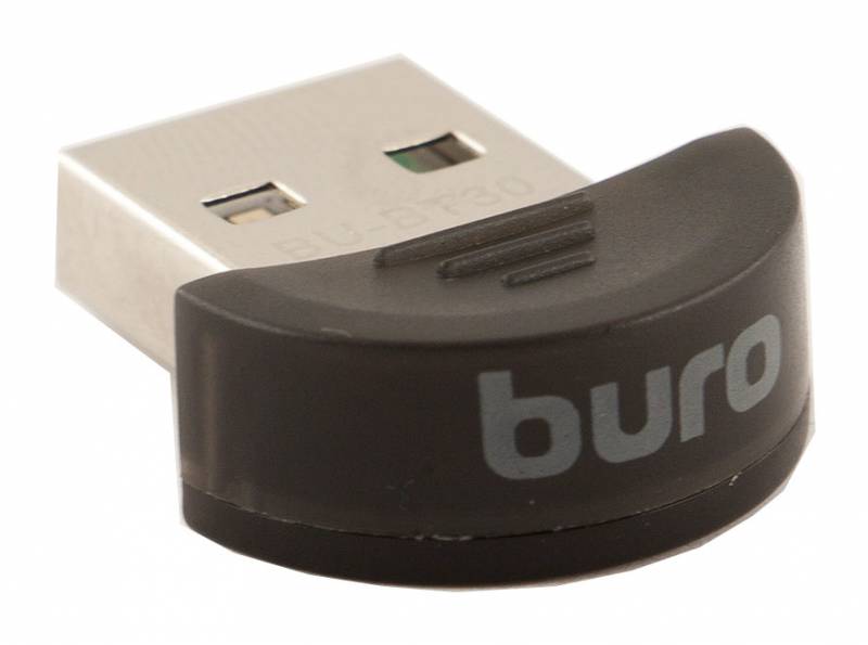 Адаптер Bluetooth USB Buro BU-BT30 Bluetooth 3.0+EDR class 2 10м черный