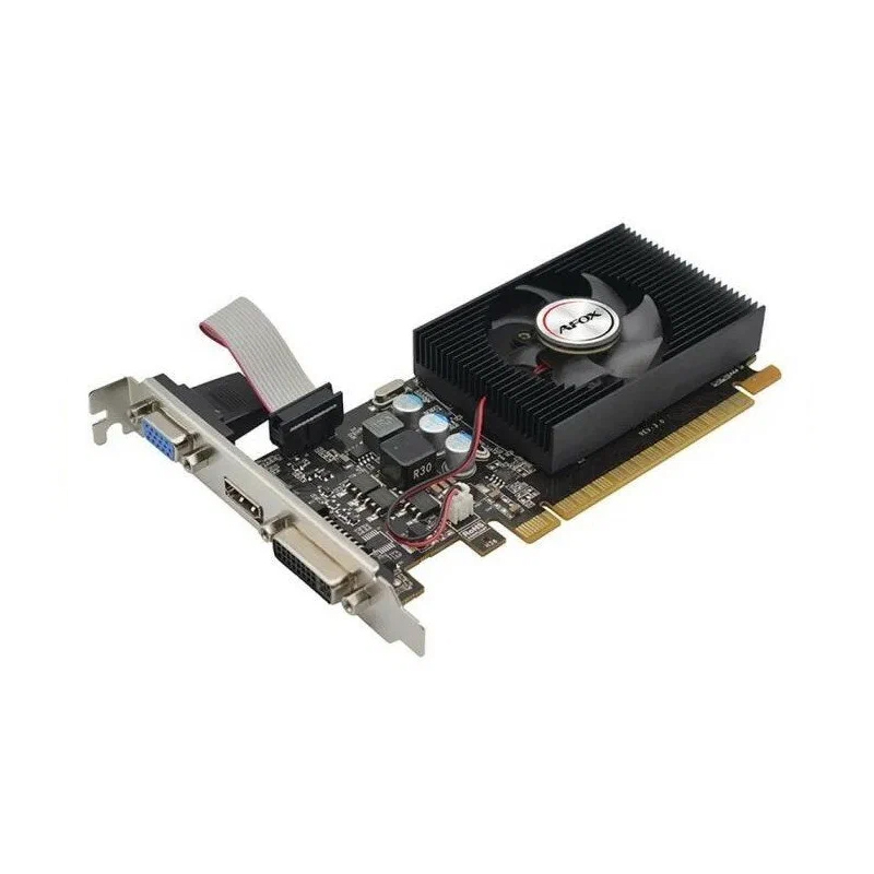 Видеокарта PCI-E 1Gb GeForce GT240 Afox  DDR3 128bit LP Single fan