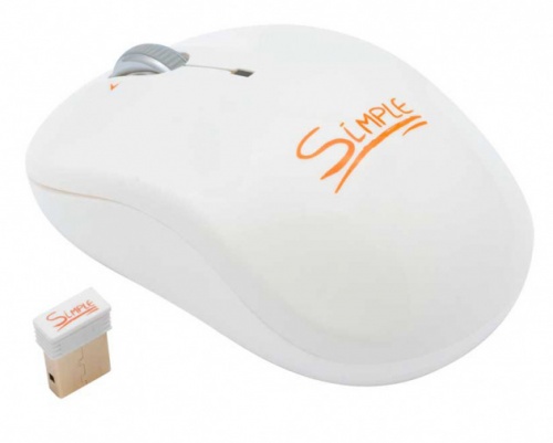   CBR Simple S5 White, , 2,4, 1600dpi, ., , .-. scroll, USB, S5 White