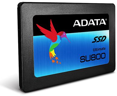 Твердотельный накопитель SSD 2.5" 256Gb A-Data SU800 ASU800SS-256GT-C, интерфейс: SATA III, тип NAND: 3D TLC SMI, скорость чтения до 560Мб/с, скорость записи до 520Мб/с