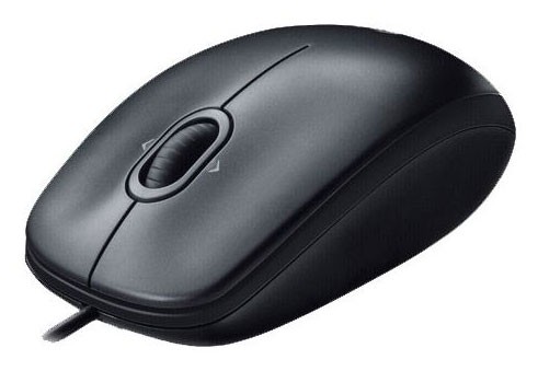 Мышь проводная Logitech M100 черный , 1000dpi, USB (2but), 1.8 м, 910-006652/ 910-006765