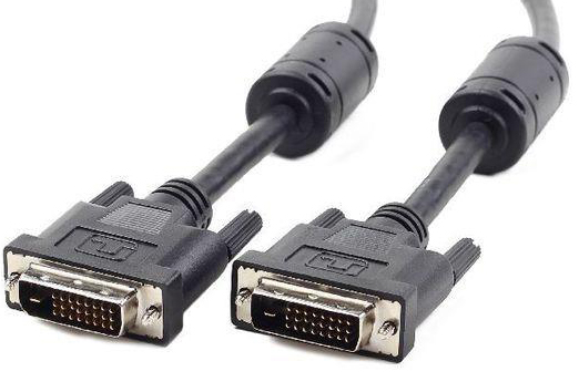 Кабель DVI-D dual link Cablexpert CC-DVI2-BK-6, 25M/25M, 1.8м, черный, экран, феррит.кольца, пакет