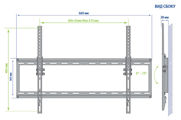 Кронштейн Kromax Ideal-2 темно-серый 32"-70" макс. - Группа компаний ...