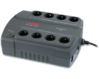 Источник БП APC Back-UPS 400ES (BE400-RS) (240 Ватт / 400 ВА, время работы  max 240 Вт - 5.3 мин.,  4 розетки -батарейное резервное питание + 4розетки -защита от всплесков напряжения) (сменный комплект батарей - APCRBC106 )