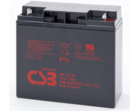 Аккумулятор UPS 12V 17Ah CSB GP12170 B3 (под болт М5 с гайкой) (181x76x167mm)