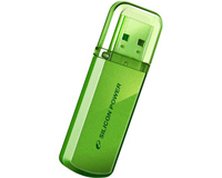 Флеш диск 16GB USB 2.0 Silicon power, Helios 101 Green SP016GBUF2101V1N