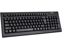 Клавиатура A4TECH KR-83-В black USB, закругленные клавиши