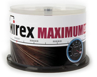 Диск CD-R 700Mb 52x Mirex Maximum (упакованы по 50штук) UL120052A8B