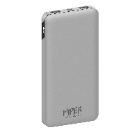 Мобильный аккумулятор Hiper MFX 10000 10000mAh 3A QC PD 2xUSB серебристый (MFX 10000 SILVER)