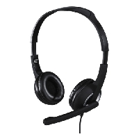 Наушники+микрофон Hama Essential HS-P150 Essential черный/серебристый 2м мониторные (00053982)