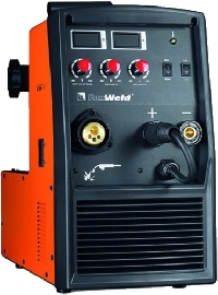 Сварочный аппарат INVERMIG 200 инверт.полуавтомат MMA/MIG/TIG 140-220В, входной ток 35А, сварочный ток 40–200/20-160/10-160A, 23кг