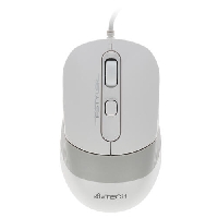 Мышь проводная A4 Tech Fstyler FM10 белый/серый оптическая (1600dpi) USB (4but)