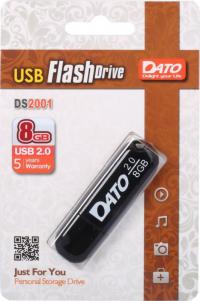 Флеш диск 8GB USB 2.0 Dato DS2001 DS2001-08G черный