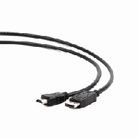 Кабель DisplayPort - HDMI Cablexpert CC-DP-HDMI-3M  3м, 20M/19M, черный, экран