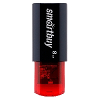 Флеш диск 8Gb USB 2.0 Smart Buy Click Black-Red (SB8GBCl-K)