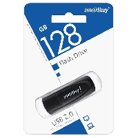   128GB USB 2.0 Smartbuy Scout Black (SB128GB2SCK)