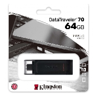 Флеш диск 64GB USB 3.2 Kingston DT70 Type-C DT70/64GB черный
