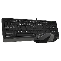 Клавиатура + мышь A4TECH Fstyler F1010 черный/серый USB