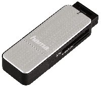 Картридер USB 3.0 Hama H-123900 серебристый