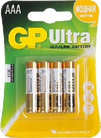   AAA GP Ultra Alkaline 24AUA21-2CRSBC4 AAA (4) 