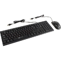 Клавиатура + мышь Oklick 630M черный/черный USB проводной