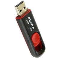 Флеш диск 32GB USB 2.0 A-Data Classic C008 AC008-32G-RKD  красный/черный