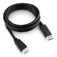 Кабель DisplayPort - HDMI Cablexpert CC-DP-HDMI-6, 1,8м, 20M/19M, черный, экран, пакет